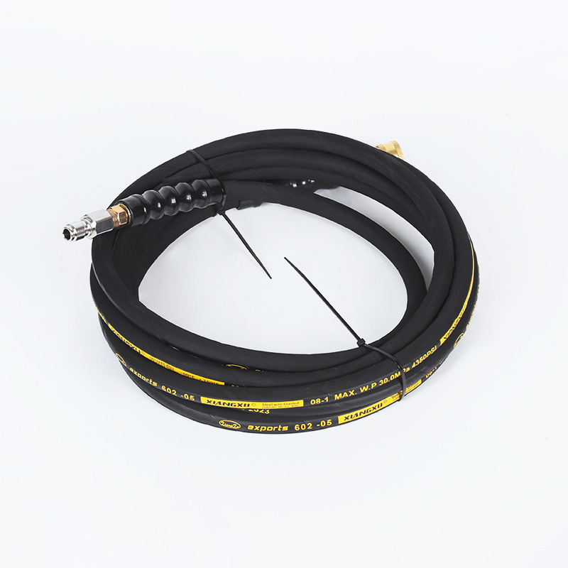 Mangueira de borracha de saída de água de lavagem de alta pressão