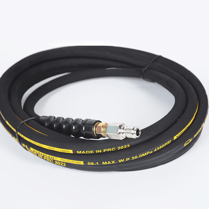 Mangueira de borracha de saída de água de lavagem de alta pressão