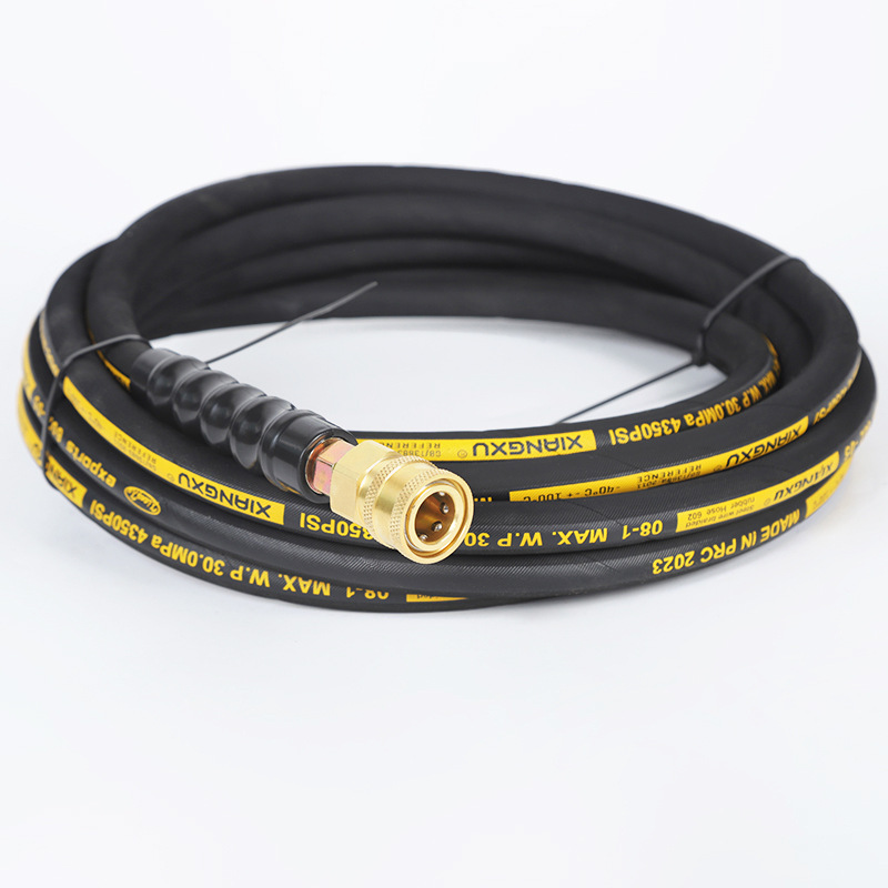 Mangueira de borracha de saída de água de lavagem de alta pressão