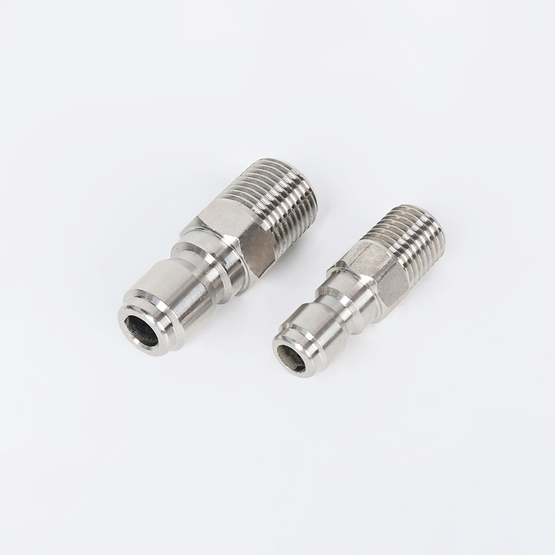 Conector rápido de aço inoxidável 3/8 Acessórios rápidos de plugue