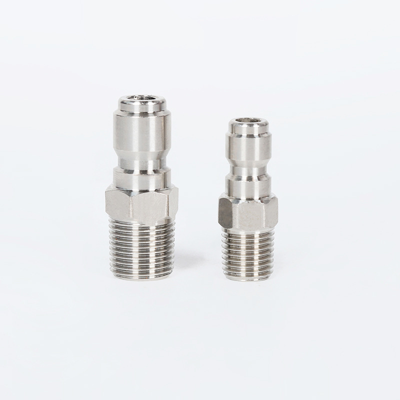 Conector rápido de aço inoxidável 3/8 Acessórios rápidos de plugue